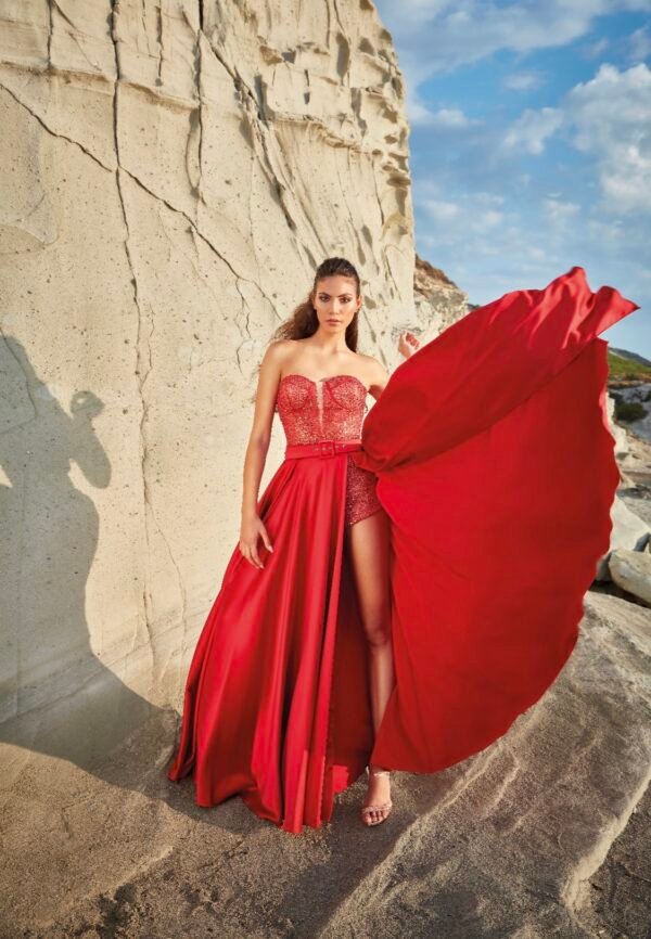 Red evening dress wholesale