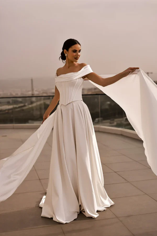 Fly wedding dress